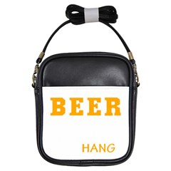 Boxer T- Shirt I Just Want To Drink Beer And Hang With My Boxer Dog T- Shirt Girls Sling Bag by JamesGoode