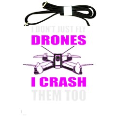 Drone Racing Gift T- Shirt Distressed F P V Race Drone Racing Drone Racer Pattern Quote T- Shirt (2) Shoulder Sling Bag by ZUXUMI