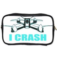 Drone Racing Gift T- Shirt Distressed F P V Race Drone Racing Drone Racer Pattern Quote T- Shirt (3) Toiletries Bag (two Sides) by ZUXUMI