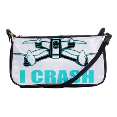 Drone Racing Gift T- Shirt Distressed F P V Race Drone Racing Drone Racer Pattern Quote T- Shirt (3) Shoulder Clutch Bag by ZUXUMI