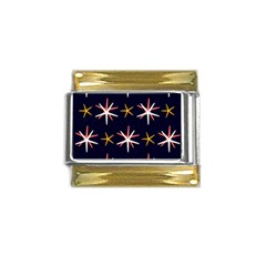 Starfish Gold Trim Italian Charm (9mm) by Mariart