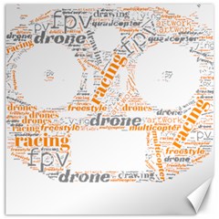 Drone Racing Word Cloud T- Shirt F P V Freestyle Drone Racing Word Cloud T- Shirt (3) Canvas 20  X 20  by ZUXUMI