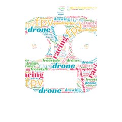 Drone Racing Word Cloud T- Shirt F P V Freestyle Drone Racing Word Cloud T- Shirt (5) Shower Curtain 48  X 72  (small)  by ZUXUMI