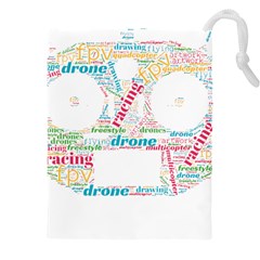 Drone Racing Word Cloud T- Shirt F P V Freestyle Drone Racing Word Cloud T- Shirt (5) Drawstring Pouch (5xl) by ZUXUMI