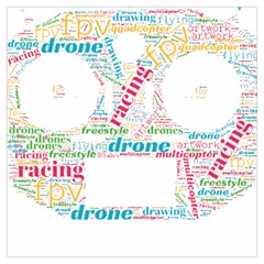 Drone Racing Word Cloud T- Shirt F P V Freestyle Drone Racing Word Cloud T- Shirt (5) Lightweight Scarf 