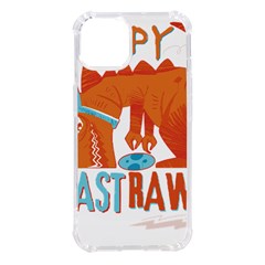 Easter Dinosaur T- Shirt Happy East Rawr T- Rex Dinosaur Easter Bunny T- Shirt Iphone 14 Tpu Uv Print Case by ZUXUMI