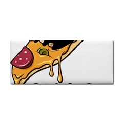 Eat Me T- Shirtscary Pizza Slice Sceaming Eat Me T- Shirt Hand Towel by ZUXUMI