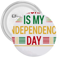 Calligraphy T- Shirtcalligraphy Is My Independence Day T- Shirt 3  Buttons by EnriqueJohnson