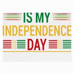 Calligraphy T- Shirtcalligraphy Is My Independence Day T- Shirt Large Glasses Cloth (2 Sides) by EnriqueJohnson