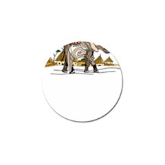 Elephant Art T- Shirtelephant T- Shirt Golf Ball Marker by ZUXUMI