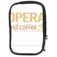 Opera T-shirtif It Involves Coffee Opera T-shirt Compact Camera Leather Case by EnriqueJohnson