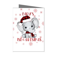 Elephant Art T- Shirtelephant T- Shirt Mini Greeting Cards (pkg Of 8) by ZUXUMI