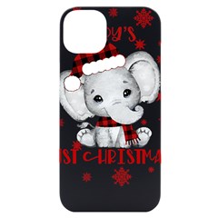 Elephant Art T- Shirtelephant T- Shirt Iphone 14 Plus Black Uv Print Case by ZUXUMI