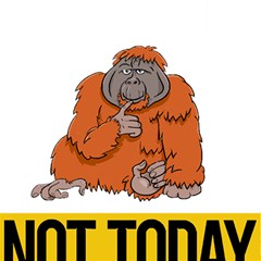 Orangutan T-shirtnope Not Today Orangutan 13 T-shirt Play Mat (square)