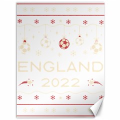 England T- Shirt England Ugly Christmas Sweater Soccer Football 2022 Xmas Pajama T- Shirt (1) Canvas 36  X 48  by ZUXUMI