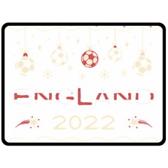 England T- Shirt England Ugly Christmas Sweater Soccer Football 2022 Xmas Pajama T- Shirt Fleece Blanket (large) by ZUXUMI