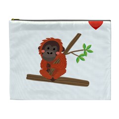 Orangutan T-shirtsteal Your Heart Orangutan 14 T-shirt Cosmetic Bag (xl) by EnriqueJohnson