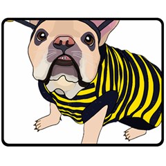 English Bulldog T- Shirt English Bee Dog T- Shirt Fleece Blanket (medium)