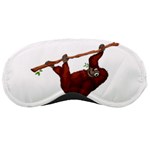 Orangutan T-shirtwhite Look Calm Orangutan 08 T-shirt Sleep Mask Front