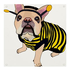 English Bulldog T- Shirt English Bee Dog T- Shirt Banner And Sign 4  X 4  by ZUXUMI