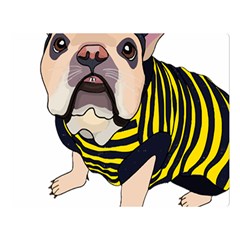 English Bulldog T- Shirt English Bee Dog T- Shirt Premium Plush Fleece Blanket (large) by ZUXUMI