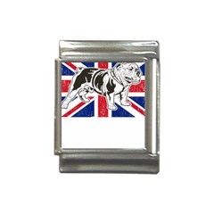 English Bulldog T- Shirt English Bulldog - English Bulldog Union Jack Flag T- Shirt Italian Charm (13mm) by ZUXUMI