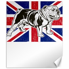English Bulldog T- Shirt English Bulldog - English Bulldog Union Jack Flag T- Shirt Canvas 8  X 10  by ZUXUMI
