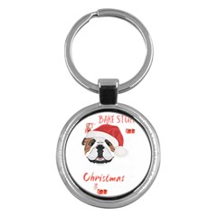 English Bulldog T- Shirt English Bulldog Merry Christmas T- Shirt (1) Key Chain (round) by ZUXUMI