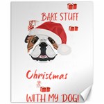 English Bulldog T- Shirt English Bulldog Merry Christmas T- Shirt (1) Canvas 11  x 14  10.95 x13.48  Canvas - 1