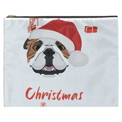 English Bulldog T- Shirt English Bulldog Merry Christmas T- Shirt (1) Cosmetic Bag (xxxl) by ZUXUMI