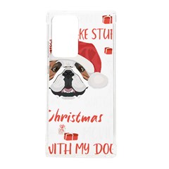 English Bulldog T- Shirt English Bulldog Merry Christmas T- Shirt (1) Samsung Galaxy Note 20 Ultra Tpu Uv Case by ZUXUMI