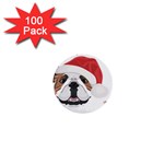 English Bulldog T- Shirt English Bulldog Merry Christmas T- Shirt (2) 1  Mini Buttons (100 pack)  Front