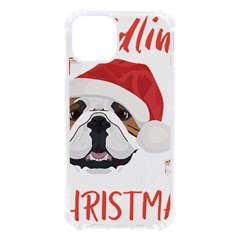 English Bulldog T- Shirt English Bulldog Merry Christmas T- Shirt (2) Iphone 13 Tpu Uv Print Case by ZUXUMI