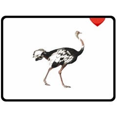 Ostrich T-shirtsteal Your Heart Ostrich 05 T-shirt Two Sides Fleece Blanket (large) by EnriqueJohnson