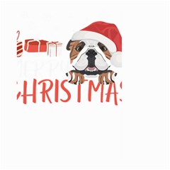 English Bulldog T- Shirt English Bulldog Merry Christmas T- Shirt (3) Large Garden Flag (two Sides) by ZUXUMI