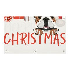 English Bulldog T- Shirt English Bulldog Merry Christmas T- Shirt (3) Banner and Sign 5  x 3 