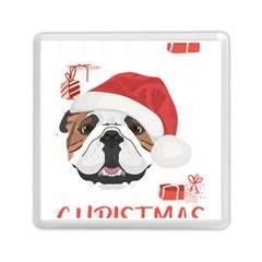 English Bulldog T- Shirt English Bulldog Merry Christmas T- Shirt (4) Memory Card Reader (square) by ZUXUMI