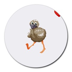 Ostrich T-shirtsteal Your Heart Ostrich 36 T-shirt Round Mousepad by EnriqueJohnson