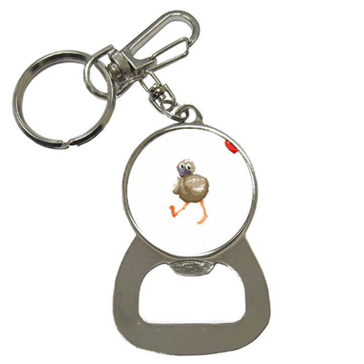 Ostrich T-shirtsteal Your Heart Ostrich 36 T-shirt Bottle Opener Key Chain