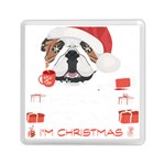 English Bulldog T- Shirt English Bulldog Merry Christmas T- Shirt Memory Card Reader (Square) Front
