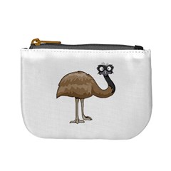 Ostrich T-shirtwhite Look Calm Ostrich 23 T-shirt (1) Mini Coin Purse by EnriqueJohnson