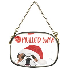 English Bulldog T- Shirt English Bulldog Mulled Wine Christmas T- Shirt Chain Purse (two Sides) by ZUXUMI