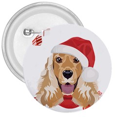 English Cocker Spaniel T- Shirt English Cocker Spaniel Merry Christmas T- Shirt (1) 3  Buttons by ZUXUMI