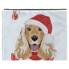 English Cocker Spaniel T- Shirt English Cocker Spaniel Merry Christmas T- Shirt (1) Cosmetic Bag (xxxl) by ZUXUMI