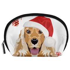 English Cocker Spaniel T- Shirt English Cocker Spaniel Merry Christmas T- Shirt (2) Accessory Pouch (large) by ZUXUMI