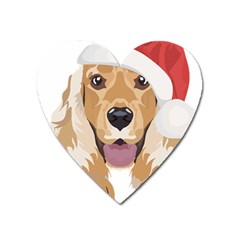 English Cocker Spaniel T- Shirt English Cocker Spaniel Merry Christmas T- Shirt (3) Heart Magnet by ZUXUMI