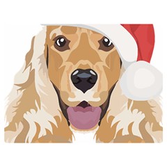 English Cocker Spaniel T- Shirt English Cocker Spaniel Merry Christmas T- Shirt (3) Two Sides Premium Plush Fleece Blanket (extra Small) by ZUXUMI