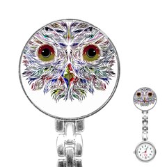 Owl T-shirtowl Color Edition T-shirt Stainless Steel Nurses Watch by EnriqueJohnson