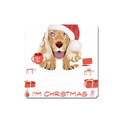 English Cocker Spaniel T- Shirt English Cocker Spaniel Merry Christmas T- Shirt (7) Square Magnet by ZUXUMI