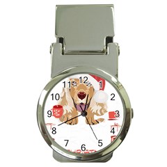 English Cocker Spaniel T- Shirt English Cocker Spaniel Merry Christmas T- Shirt (7) Money Clip Watches by ZUXUMI